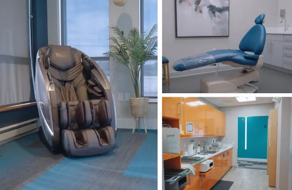 Professional dental services including cleanings, exams, and cosmetic treatments
